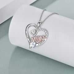 Heart Mom Double Love Mother Necklace