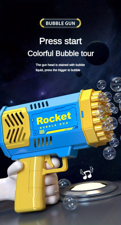 Kids Mini 40-Hole LED Bubble Gun: Bring Summer Fun to Life!