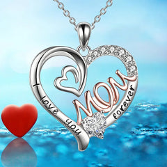 Heart Mom Double Love Mother Necklace