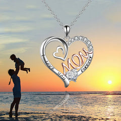 Heart Mom Double Love Mother Necklace