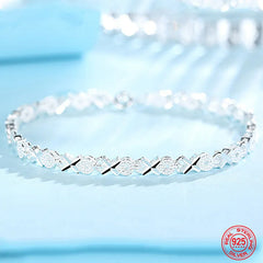 Sterling Silver Fashion Multiple Styles Bracelet Chain For Women Fashion Wedding Party Beautiful Jewelry Gift