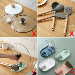 Pot Holder Lid Shovel Storage Rack