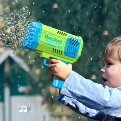 Kids Mini 40-Hole LED Bubble Gun: Bring Summer Fun to Life!